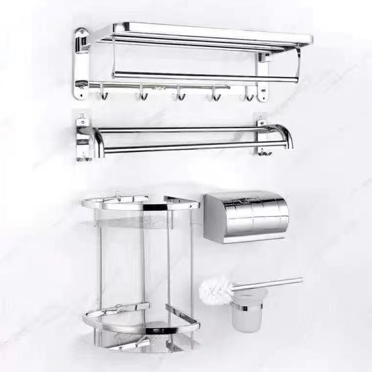 Five-piece towel rack set